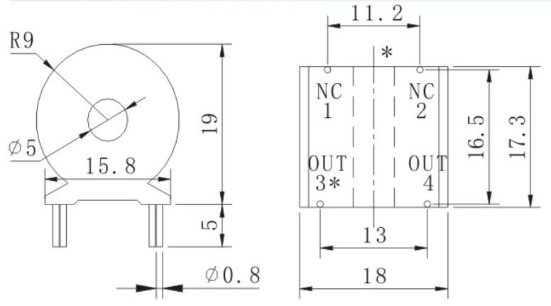 TR2145 Ultramicro current transformer  TR2145 Ultramicro current transformer